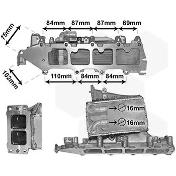 Chladič motoru Chladič turba VAN WEZEL 58004361