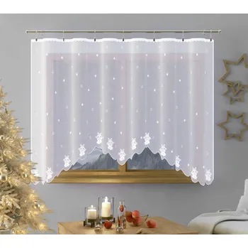 Záclona hotová NOVÉ Zvonky cena od - 300 x 150 cm Vánoční zvonky
