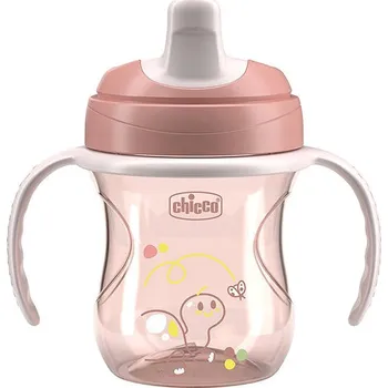 CHICCO Hrneček Training s držadly 200 ml, pink