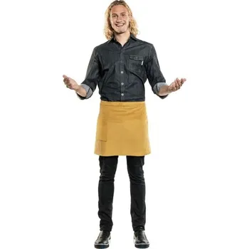 Kuchyňská zástěra Chaud Devant | Gastro zástěra Yellow Velvet - Yellow / W80 - L45 cm / W80 - L45 cm / žlutá