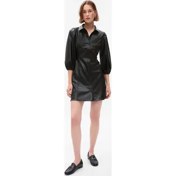 Dámské šaty GAP Dámské Šaty z umělé kůže GAP Černá XXS (2946366)