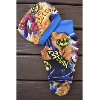 Doplněk pro panenku Sada polodupky a čepice "superhrdinové"