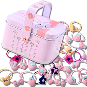 Ozdoba do vlasů Camerazar Sada gumiček do vlasů pro dívky 40 kusů