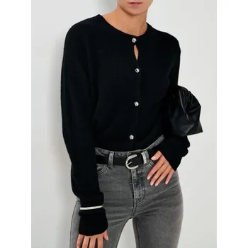 Dámský svetr Sinsay - Svetr na knoflíky - černá - 288GT-99X - 288GT-99X-XL