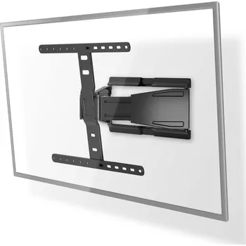 Televizní držák NEDIS nástěnný TV držák/ 43 - 90"/ nosnost 50 kg/ náklon -15 - 3°/ otočný -30 - 30°/ Full Motion/ ocel/ černý