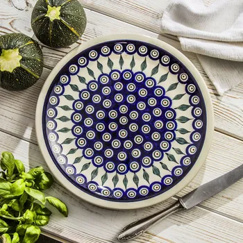 Talíř BOLESŁAWIEC GU-1014 DEK. 56 27,5 cm - keramický mělký obědový talíř