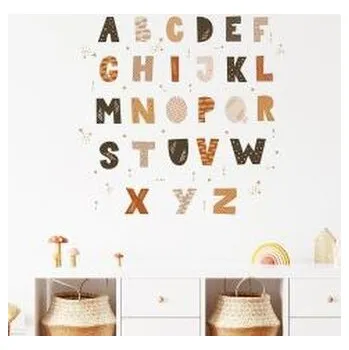 Dětsný nábytek Naklejki na ścianę do pokoju dziecka alfabet boho