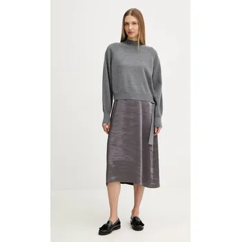 Dámské šaty Šaty a svetr BOSS Flalina 50547867 šedá 90X, vel. L