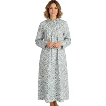 Dámské noční prádlo Flanelová noční košile Luiz Ivana modré kytičky velikost 54