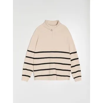 Dámský svetr Sinsay - Pruhovaný svetr - béžová - 241GT-80P - 241GT-80P-L
