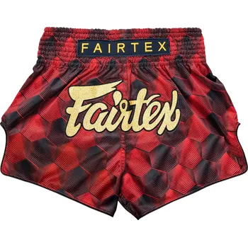 Boxerky FAIRTEX Fairtex trenky na Thajský box BS1919 - červená/černá Velikosti: XL ČERVENÁ