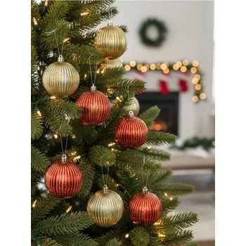 Vánoční dekorace Sinsay - Balení 8 vánočních koulí - červená - 814HE-33X - 814HE-33X-ONE