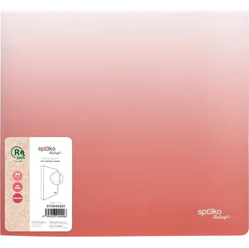 Kroužkový pořadač, 4RO, 20 mm, A4, PP, Gradient, růžová