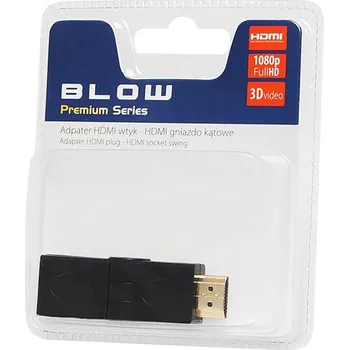 HDMI úhlový adaptér s průchodem 90°