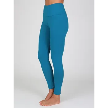 Dámské legíny Dámské bavlněné legíny LEVANDA 039 tyrkysové S