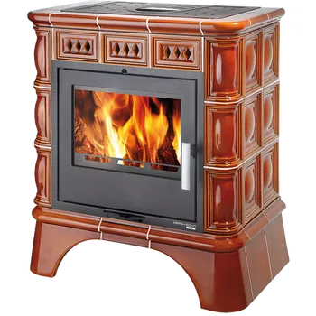 Krbová kamna Haas+Sohn Rukov s.r.o. HAAS+SOHN MATERA kachlová kamna 4,0-7,9 kW, černá/medovník