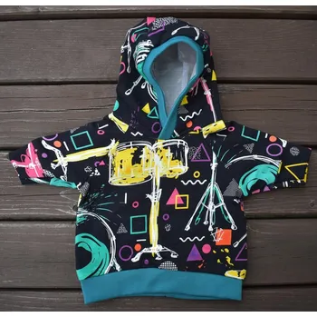 Doplněk pro panenku Mikina "hudební nástroje"