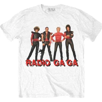 Pánské tričko Queen Tričko Radio Ga Ga Unisex White S