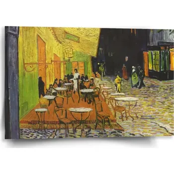 Obraz Sablio Obraz Terasa kavárny v noci - Vincent van Gogh - 60x40 cm