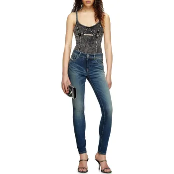 Dámské džíny DŽÍNY DIESEL 2017 SLANDY TROUSERS BLUE