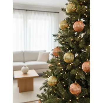 Vánoční dekorace Sinsay - Balení 8 vánočních koulí - růžová - 814HE-30X - 814HE-30X-ONE