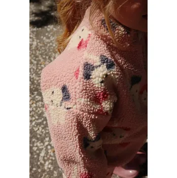 Chlapecká bunda Bunda Konges Sløjd JODY TEDDY JACKET GRS KS104478.9BYA růžová 39X, vel. 86