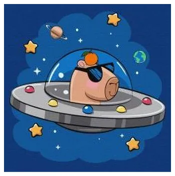 Set školních potřeb Malowanie po numerach - Kapibara w statku 30x30cm