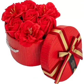 Mýdlo Krásná velká Mýdlová Kytice Lorine | Červený Flower Box