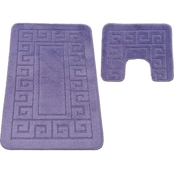 Koberec Sada koupelnových koberečků Montana Ethnic Dark Lilac