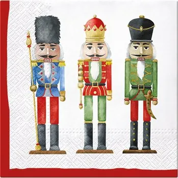 Papírový ubrousek Vánoční ubrousky NUTCRACKER'S SOLDIERS 20 ks