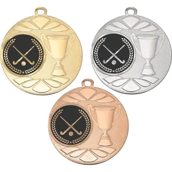 Pozemní hokej medaile DI5003-LAC021 Stuhu vyberte z naší nabídky.