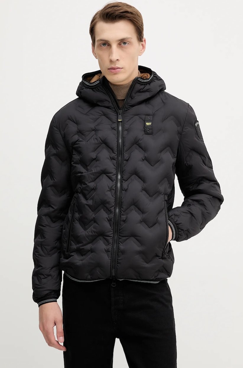 Veste Matelassée Courte Blauer Wave – CP + Poche Lisse – Polyamide, Bleue, Taille L – Look Urbain Et Fonctionnel