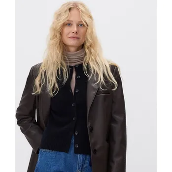 Dámský svetr Reserved - Vlněný kardigan - černý - 605FW-99X - 605FW-99X-L