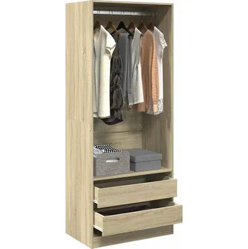 Příborník a kredenc zahrada-XL Šatní skříň dub sonoma 80 x 50 x 200 cm kompozitní dřevo 3307749
