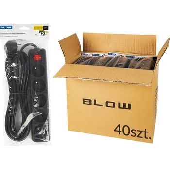 Prodlužovací kabel Síťový prodlužovač PR-570WSP 5-zásuvek s uzemněním+vypínač 2m černý 3x1,5mm balení