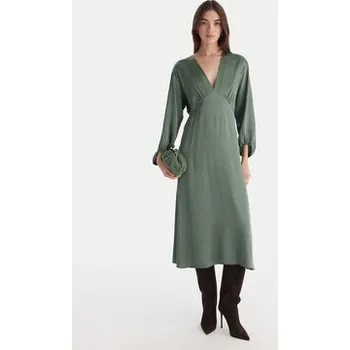 Dámské šaty ViCOLO Koktejlové šaty TF0250 Zelená Regular Fit S