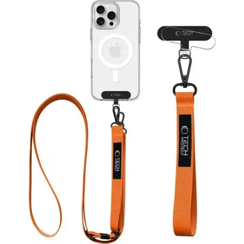 Tech-Protect C6S Rope CrossBody Šňůrka / popruh na mobil - Cosmic Orange