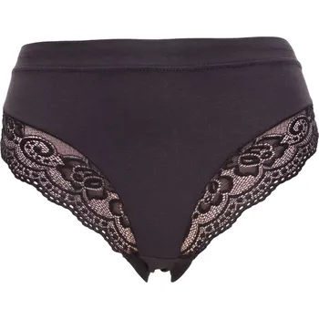 Dámské spodní prádlo Kalhotky s krajkou pro ženy Andrie PS 2949 černé velikost XL-46/48