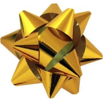 Vánoční dekorace Kokarda 5cm zlatá