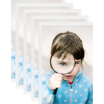 Rám na obraz Fotorámečky koláž 5 ks na stůl bílé 21 x 29,7 cm MDF IM_332593