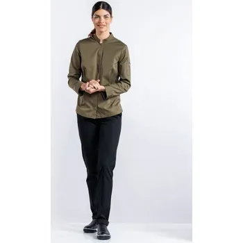 Gastro oděv Chaud Devant | Dámský kuchařský rondon Sabor Dark Olive - Green / 3XL / 3XL / zelená