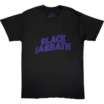 Pánské tričko Black Sabbath Tričko Wavy Logo Vintage Unisex Black M