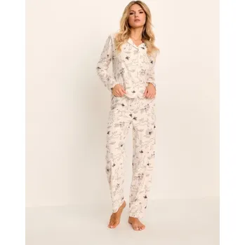 Dámské pyžamo Sinsay - Dvoudílné bavlněné pyžamo - bílá - 173GF-00X - 173GF-00X-XL