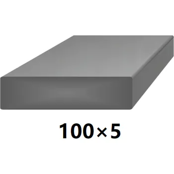 Stavební profil Plochá plná ocelová tyč 100 mm x 5 mm x 3 m
