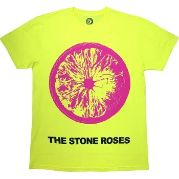 The Stone Roses Tričko Pink Lemon Unisex Yellow L