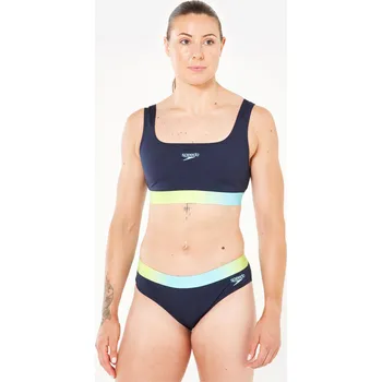 Dámské oblečení SPEEDO Dámské plavky horní díl 36 MODRÁ|ŽLUTÁ
