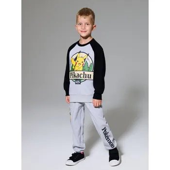 Chlapecká mikina Sinsay - Tepláková souprava Pokemon - šedá - 272FC-09M - 272FC-09M-116