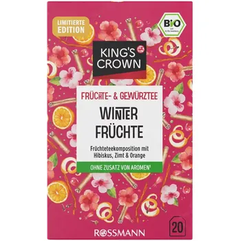 Čaj King's Crown BIO ovocný čaj Zimní ovoce 40 g