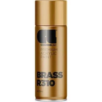 Barva ve spreji CL Cosmoslac dekorační akrylátový sprej R310 jasný mosaz 400 ml