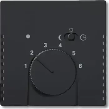 Stavebniny ABB 2CKA001710A3909, FUTURE termostatu prostorového,s otočným ovládáním; mechová černá (ABB 2CKA001710A3909)